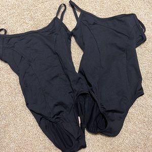 2 Black Motionwear leotards
